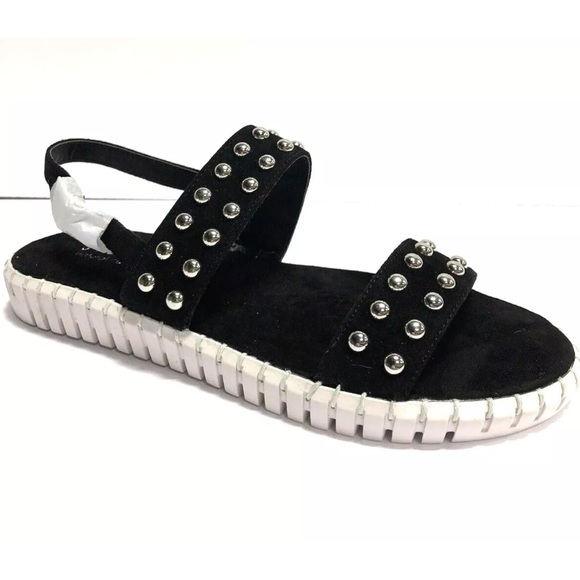 Steve Madden Women’s Steven, NC-Shams Black Slingback Sandals, Size 8 M. - Picture 1 of 6